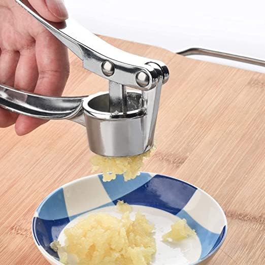 NexGenHub Garlic Crusher Presser Garlic Press MultiFunction Manual Portable Curved Garlic Ginger Cutter Stainless Steel Garlic Grinding Slicer Squeeze MincerChopper for KitchenPack of 1  - Image 3