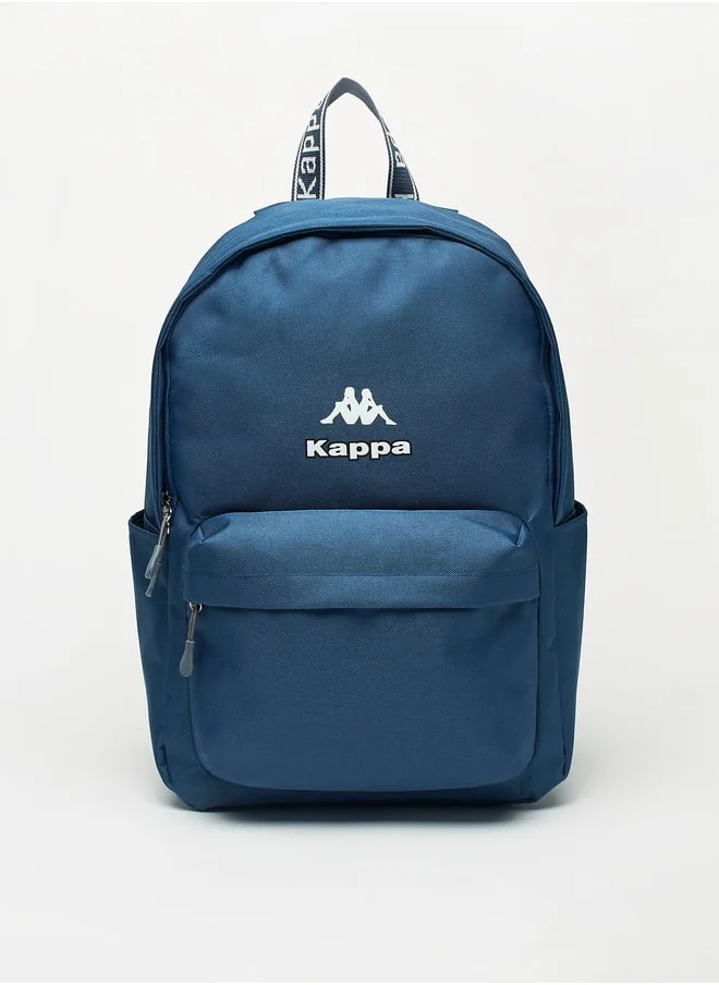 Kappa Logo Detail Backpack with Adjustable Shoulder Straps