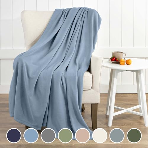 Martex Full/Queen Size Fleece Blanket | Comfy Supersoft Fleece Blanket Full Size – All-Season Light Weight Throw Blanket | Luxuriously Soft | Throw Blanket for Couch and Sofa | Machine Wash | Blue - Image 2