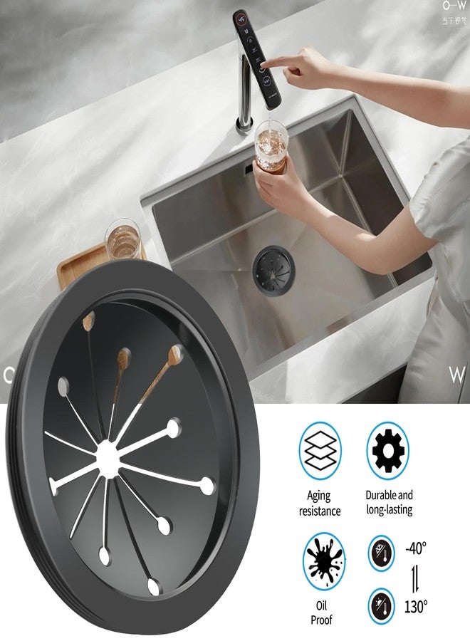 واقي رذاذ من دينسربن، قطعتان، واقي مطاطي لحوض المطبخ مقاس 3 1/8 بوصة، قطع غيار مطاطية لتصريف النفايات، متوافقة مع موديلات ويرلاواي، وويست كينج، وجنرال إلكتريك. - Image 4