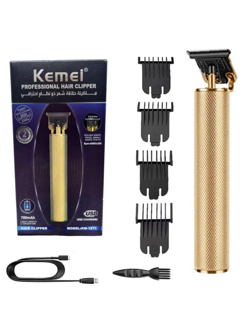 Kemei Professional Hair Clipper Kemei KM-1971 Rechargeable Electric Shaver (Saudi Version) - Image 1