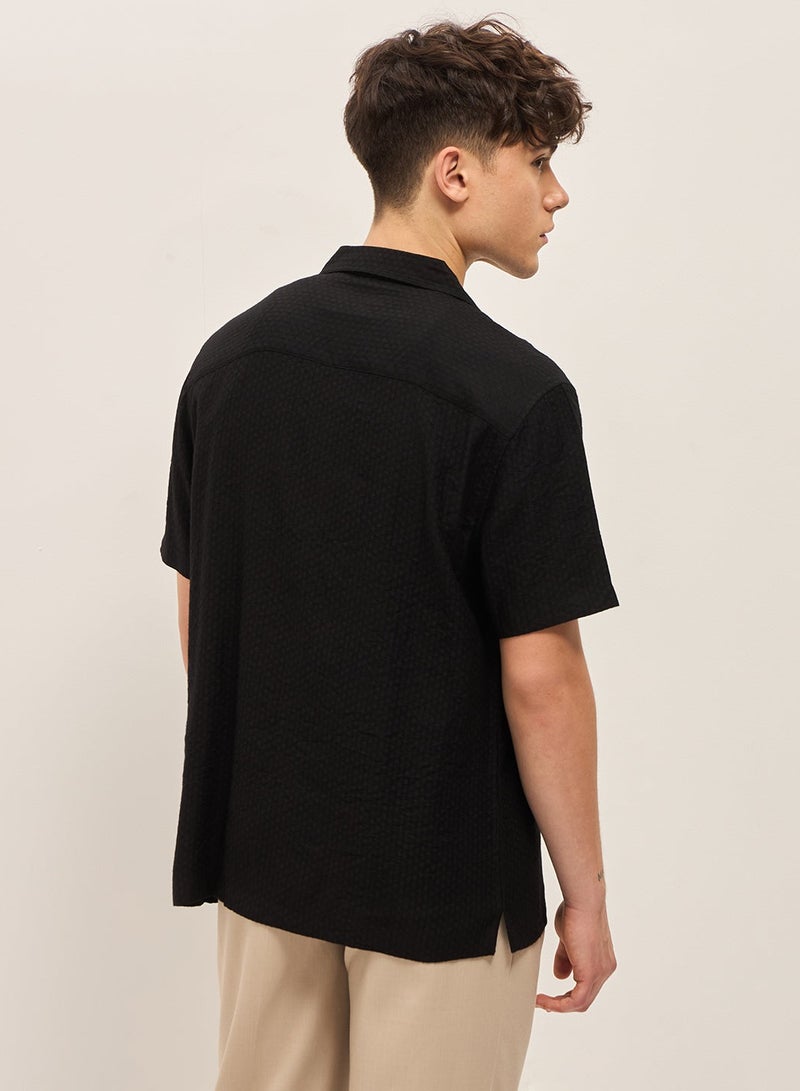 THE BEAR HOUSE Shirt for Men | Slim Fit, Short Sleeve, Casual & Formal Wear | Soft, Breathable Fabric for Office, Everyday, & All-Season Use in Classic & Trendy - Image 2