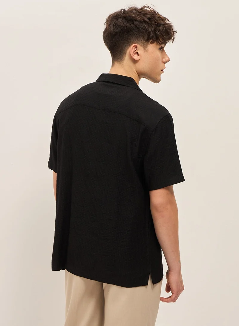 THE BEAR HOUSE  Shirt for Men | Slim Fit, Short Sleeve, Casual & Formal Wear | Soft, Breathable Fabric for Office, Everyday, & All-Season Use in Classic & Trendy for Men | Best Price UAE