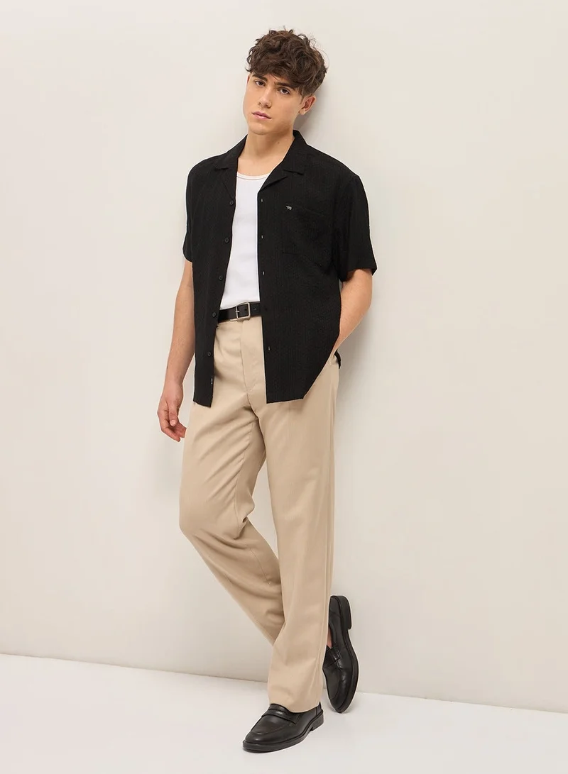 Shirt for Men | Slim Fit, Short Sleeve, Casual & Formal Wear | Soft, Breathable Fabric for Office, Everyday, & All-Season Use in Classic & Trendy