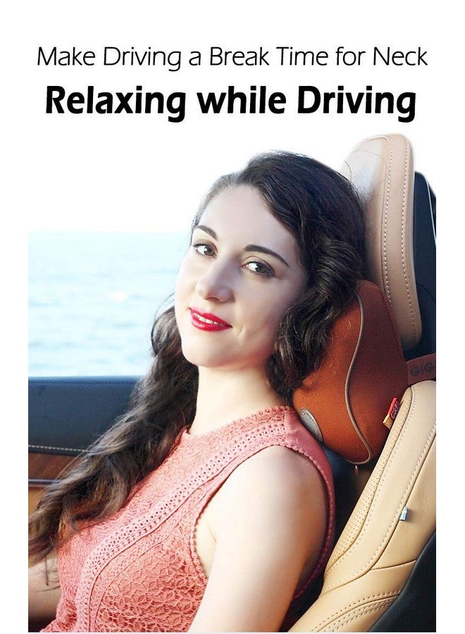 GiGi G-1077 GiGi Memory Foam Car Neck Pillow Car Headrest,Head Pillow,Rest Pillow,Protect Neck (Apricot) - Image 3