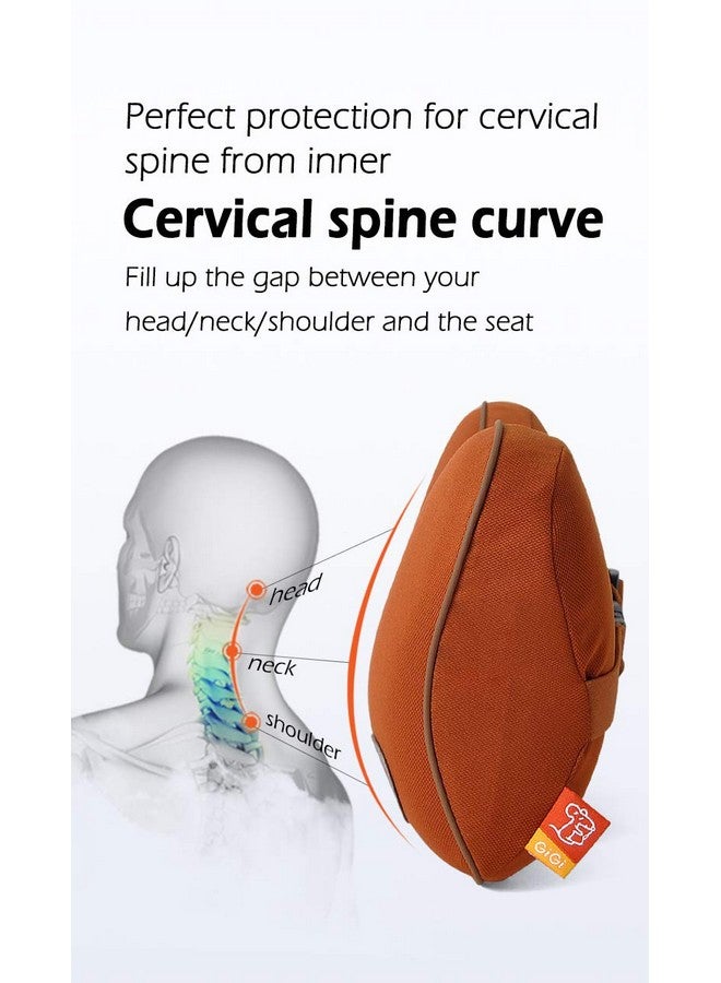 GiGi G-1077 GiGi Memory Foam Car Neck Pillow Car Headrest,Head Pillow,Rest Pillow,Protect Neck (Apricot) - Image 5