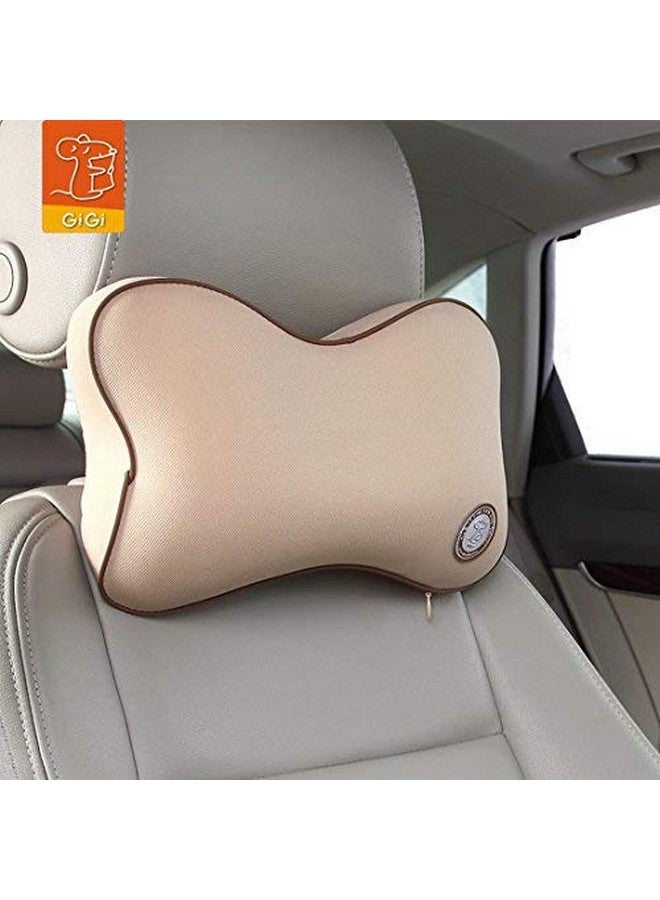 GiGi G-1077 GiGi Memory Foam Car Neck Pillow Car Headrest,Head Pillow,Rest Pillow,Protect Neck (Apricot) - Image 2