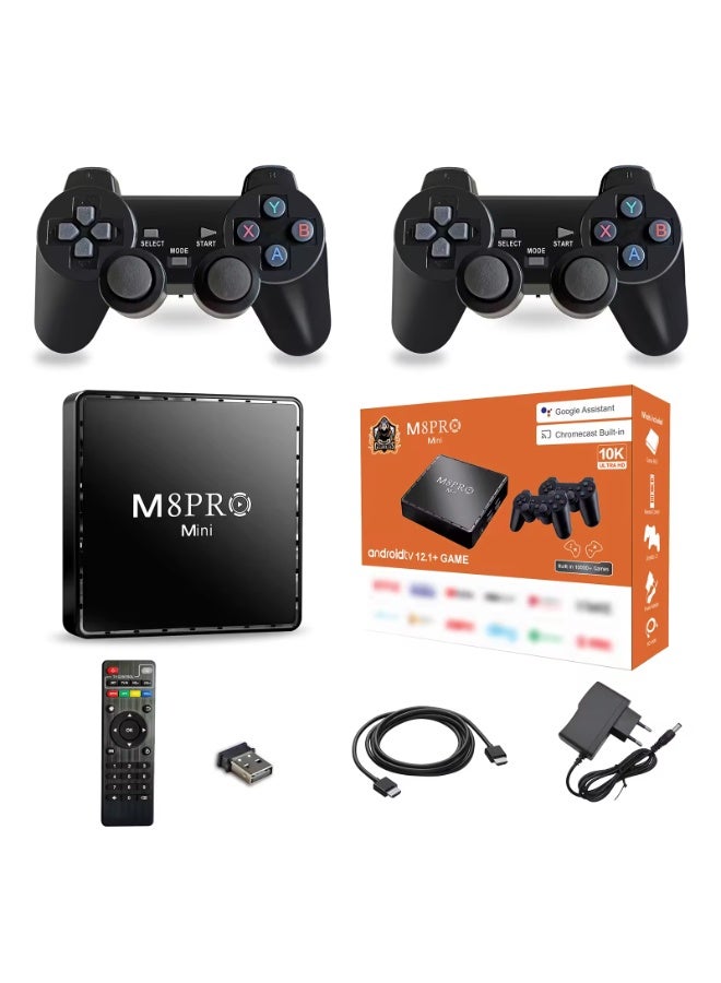 ELTRAZONE Mini Retro Game Console & Android 12 TV Box, 64GB Storage with 2 Wireless Gamepads - Image 3