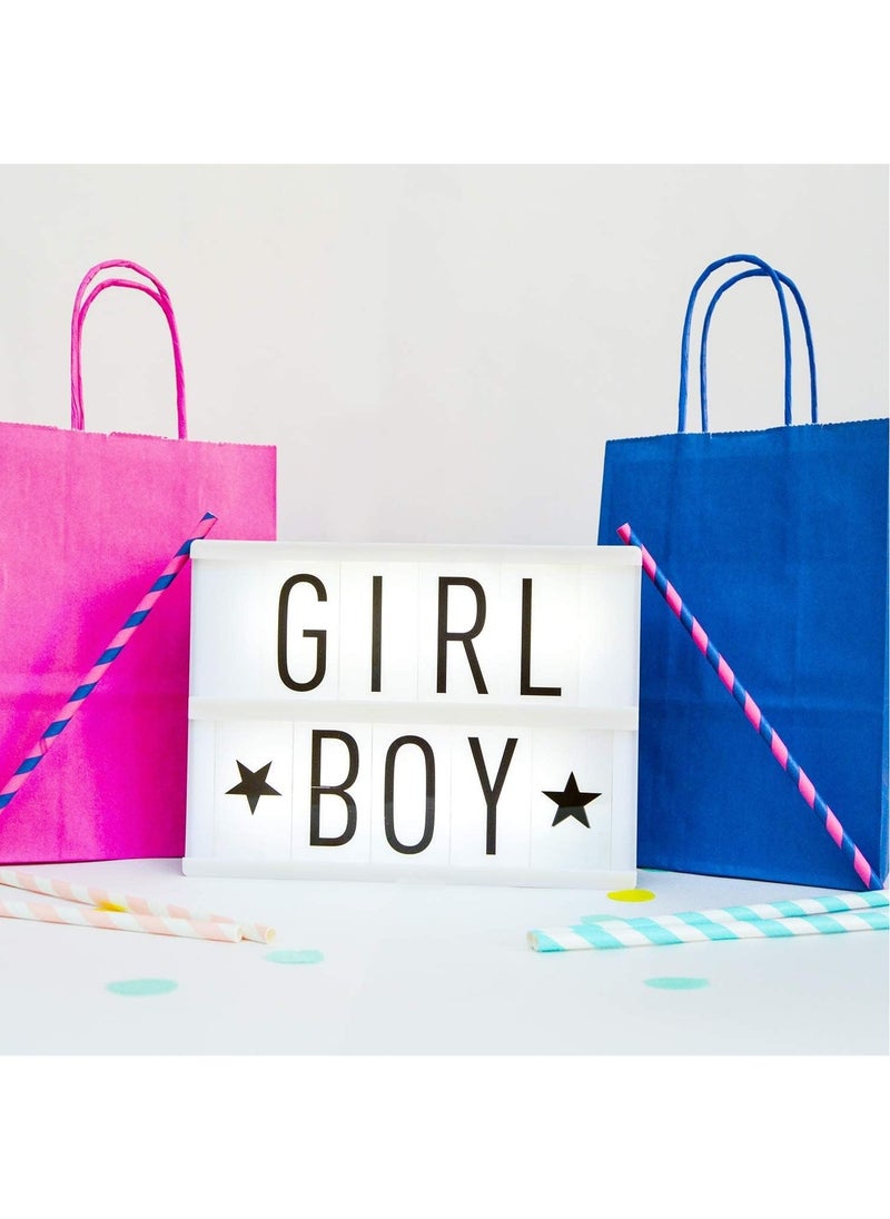 MARKQ 24 Bags Pink Paper bags with handles | 15 x 11 x 6 cm Small Kraft Gift bags for Birthday Party Favors, Weddings, Merchandise, Goodies, Baby Shower  - Image 2
