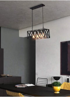 Next Life Retro Rectangle Pendant Light 4 Lamp Chandelier Ceiling Light Fixture For Bedroom,living room, corridor,kitchen,Restaurant And Cafe  - Image 5