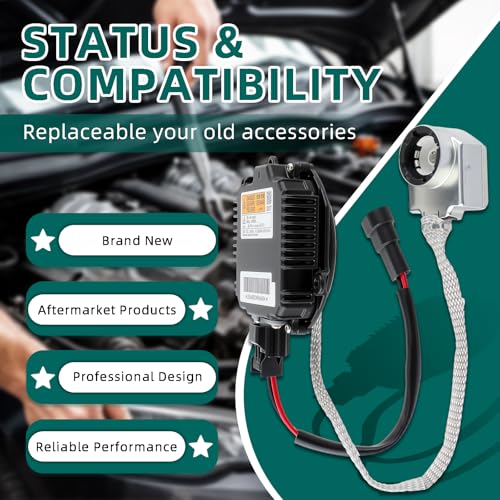 AUTOKAY 28474-89904 Xenon HID Headlight Ballast Control Unit Module Fits for Nissan Maxima Murano 350Z 370Z Altima GT-R Rogue Quest, for Infiniti G35 G37 EX35 E37 JX35 FX35 FX45 FX50, for Mazda 3 - Image 2