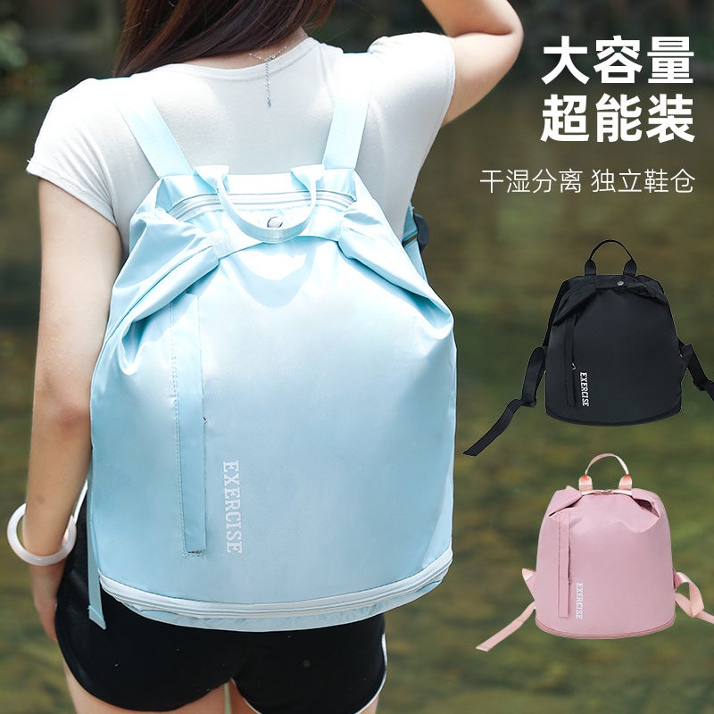 Summer Swimming Bag Portable Dry And Wet Separation Sports Fitness Men'S Storage Bag Beach Backpack - Image 2