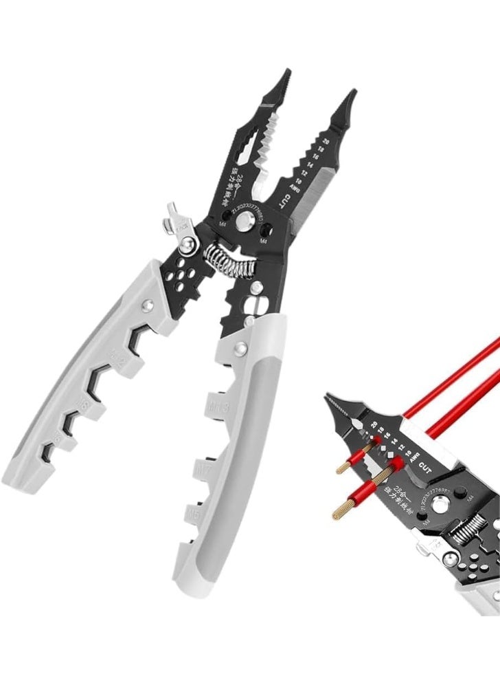 My souq store :3-in-1 Wire Stripping Pliers, Cutter, and Terminal Crimper with Safety Lock - Image 3