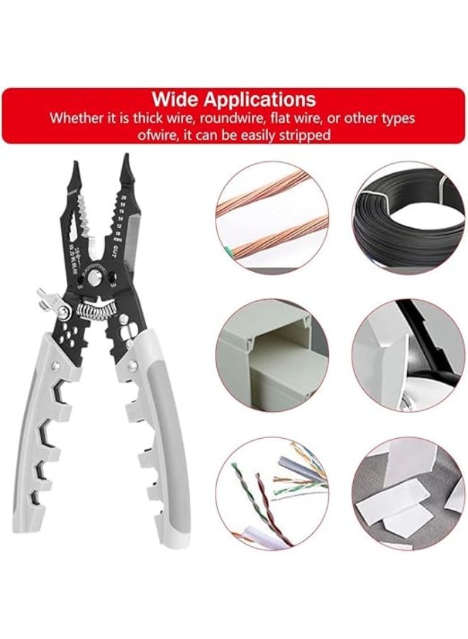 My souq store :3-in-1 Wire Stripping Pliers, Cutter, and Terminal Crimper with Safety Lock - Image 5