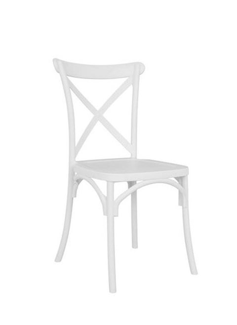 Dining Chair Luxurious - In White Plastic Chair