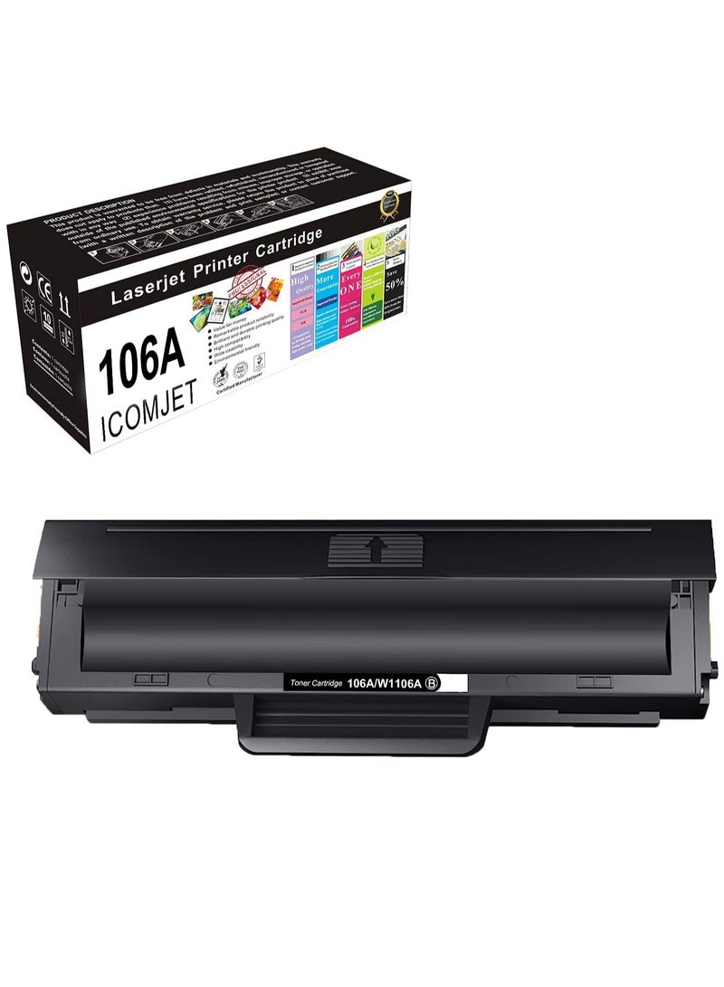 DW 106A Compatible Toner Cartridge Replacement for 106A W1106A Toner Cartridge Compatible with HP LaserJet MFP 135a 135w 135r 137fnw HP LaserJet MFP 107a 107w 107r - Image 1