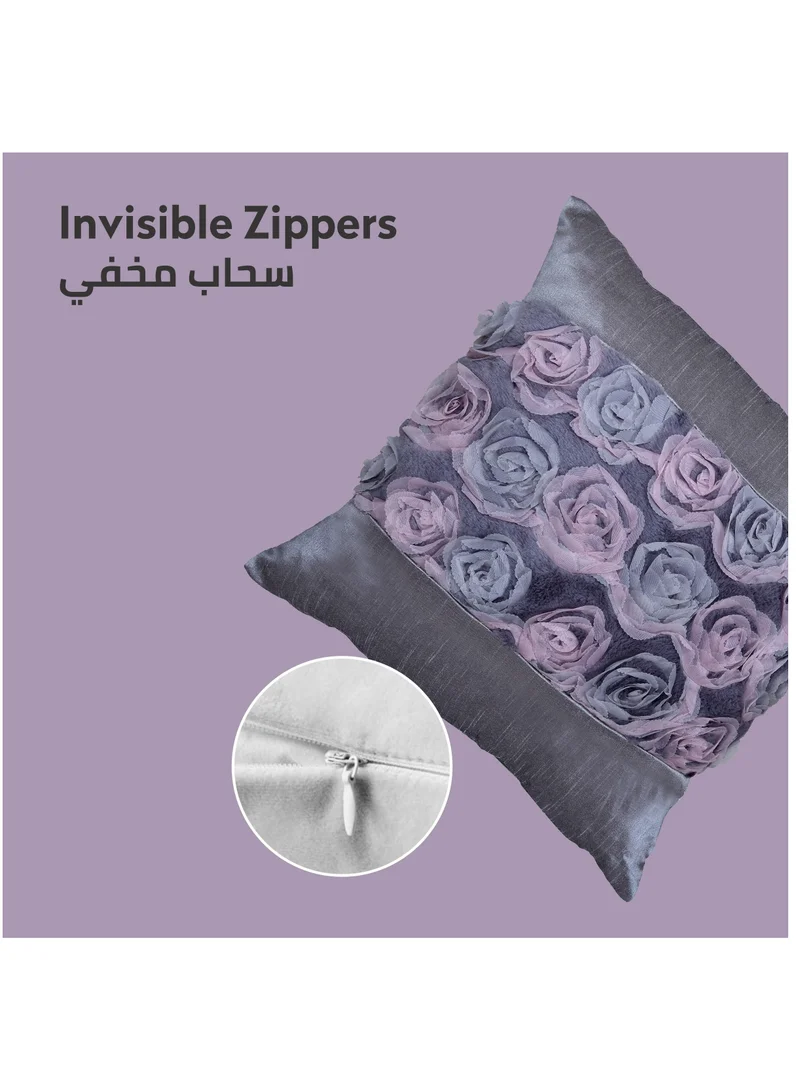 Donetella Cushion Cover,45X45 Cm (18X18 inch) 1-Pcs Decorative Throw Pillowcases Without Filler With Beautiful Abstract Art For Sofa Bed Living Room And Couch, Comet
