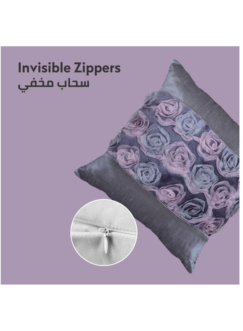 Donetella Cushion Cover,45X45 Cm (18X18 inch) 1-Pcs Decorative Throw Pillowcases Without Filler With Beautiful Abstract Art For Sofa Bed Living Room And Couch, Comet  - Image 5