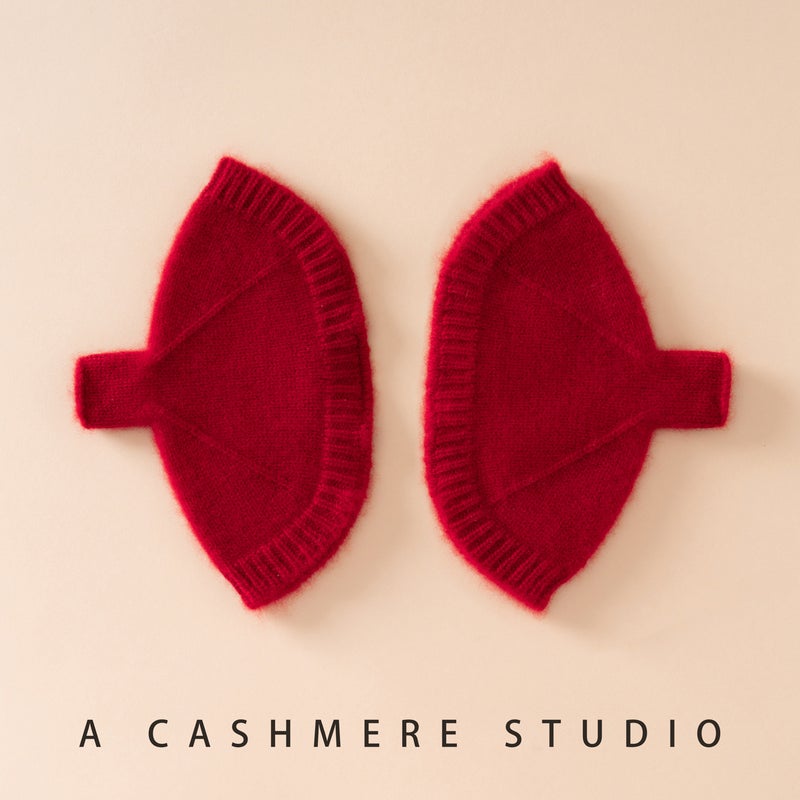100% Cashmere Half-Finger Gloves - Warm, Wrist Support, Knitted, Unisex - Image 2