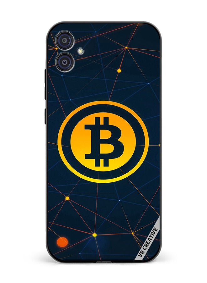 VR CREATIVE Protective Case Cover For Samsung Galaxy M04/F04 Bitcoin Design Multicolour - Image 1