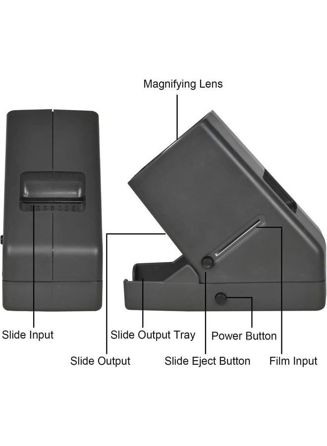 DIGITNOW !35mm Slide and Film Viewer, 3X Magnification LED Lighted Illuminated Viewing,USB Powered/Battery Operation-for 35mm Slides & Positive Film Negatives(4AA Batteries Included) - Image 5