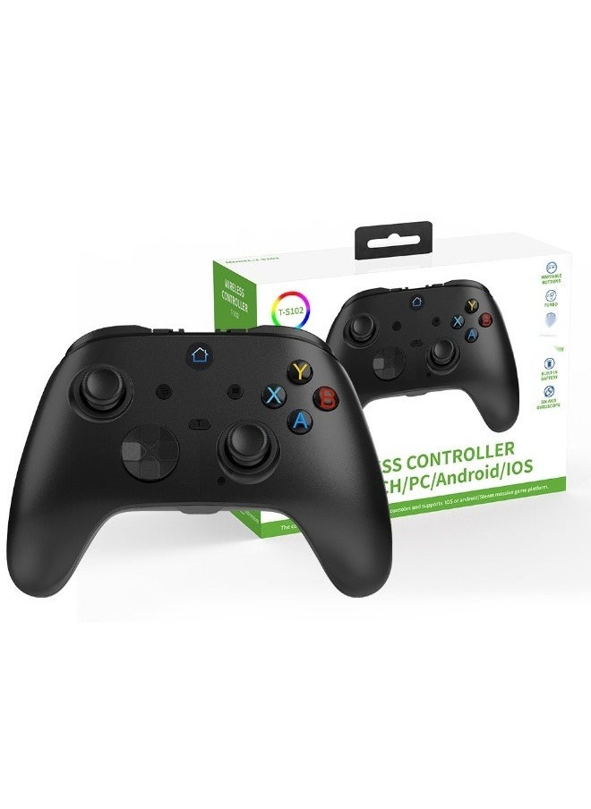haleemy - Ultimate 2.4G Wireless Controller Hall Effect Joystick Update Gaming Controller with Charging Dock for PC, Android, Steam Deck & Apple Black - Image 1