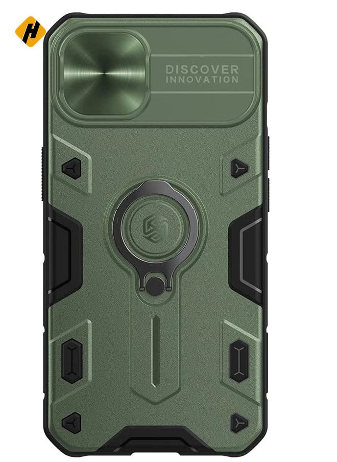 HuHa Nillkin CamShield Armor Case Hard Back Cover for Apple iPhone13 6.1 inch Dark Green  - Image 1