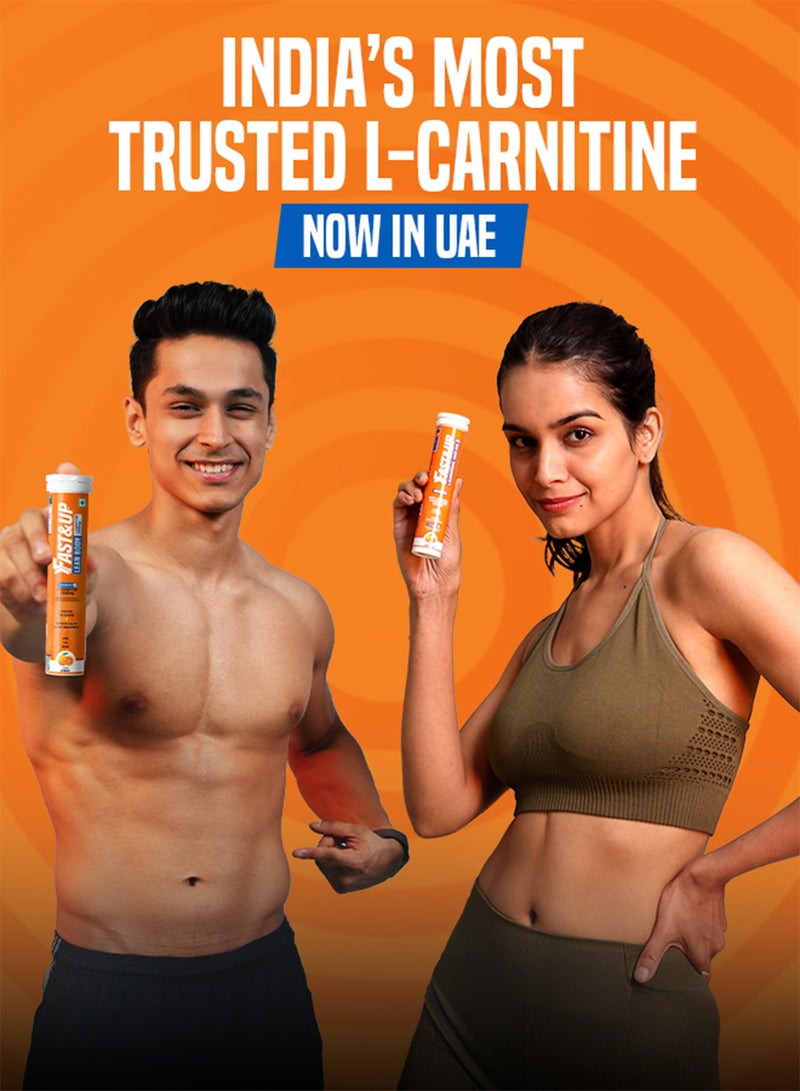FAST&UP Carnitine - Weight Loss - 20 Effervescent Tablets, Lemon Flavour - Image 3
