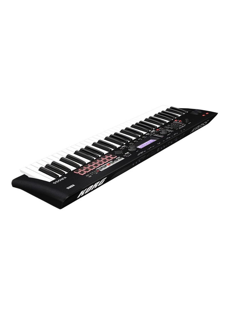 Korg - Korg KROSS 2 61-Key Synthesizer Workstation -Super Matte Black - Image 1