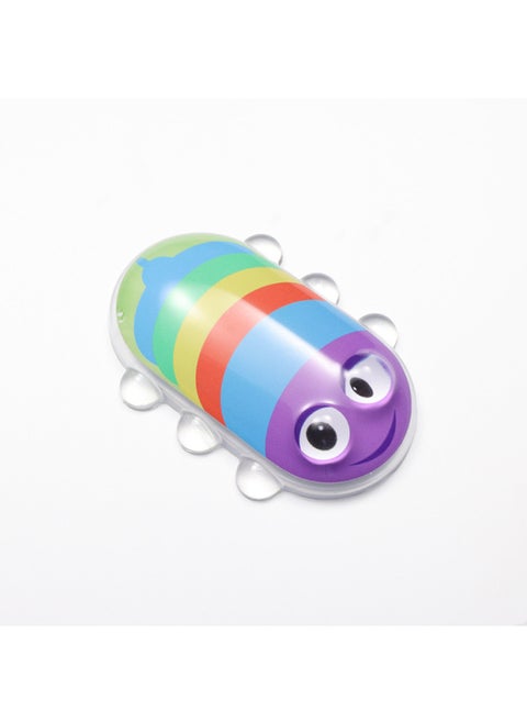 Cartoon Transparent Silicone Wrist Keypad Cushion Refreshing And Comfortable Office Small Hand Cushion Men's And Women's Internet Celebrity Computer Mouse Cushion-Pattern:Purple Caterpillar Protector