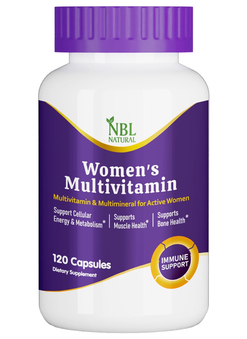 NBL Natural - Women's Multivitamin and Multimineral for Active Women 120 Capsules 120 Capsules - Image 1