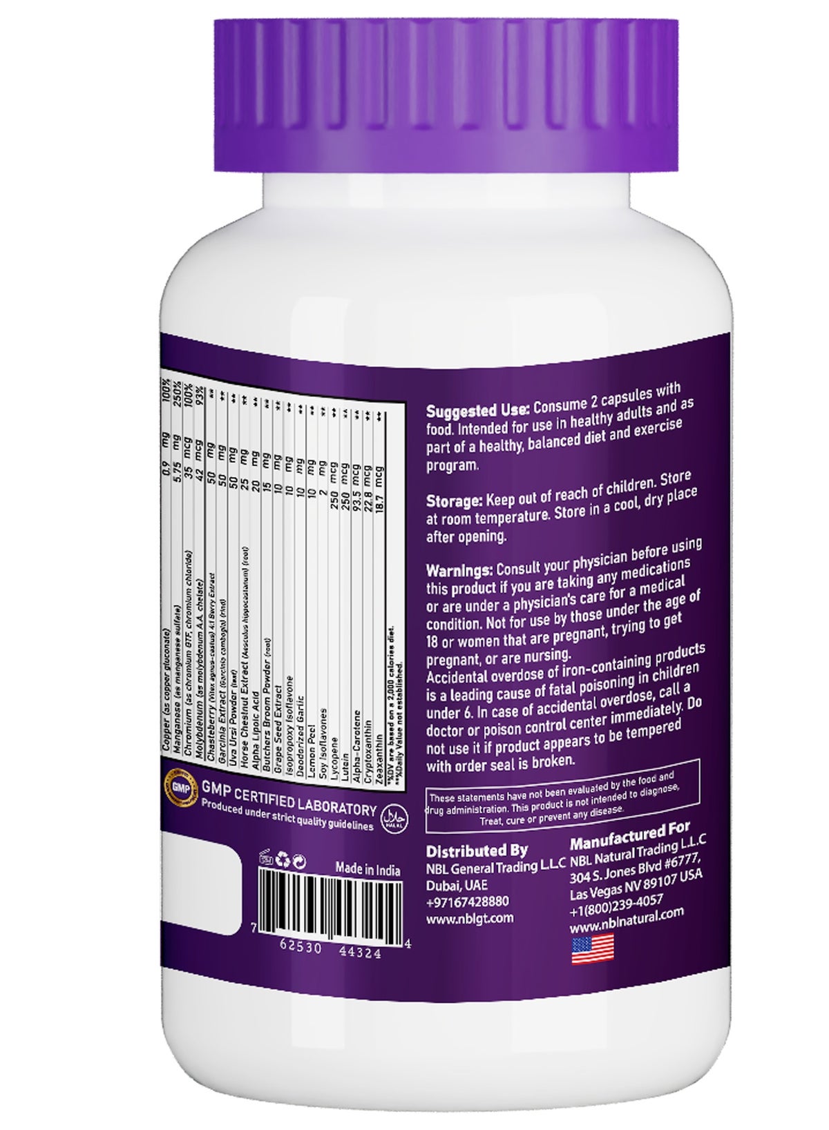 Nbl Natural Women'S Multivitamin & Multimineral For Active Women Capsules'S
