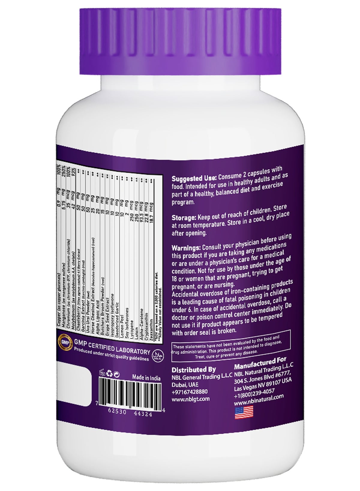 Nbl Natural Women'S Multivitamin & Multimineral For Active Women Capsules'S