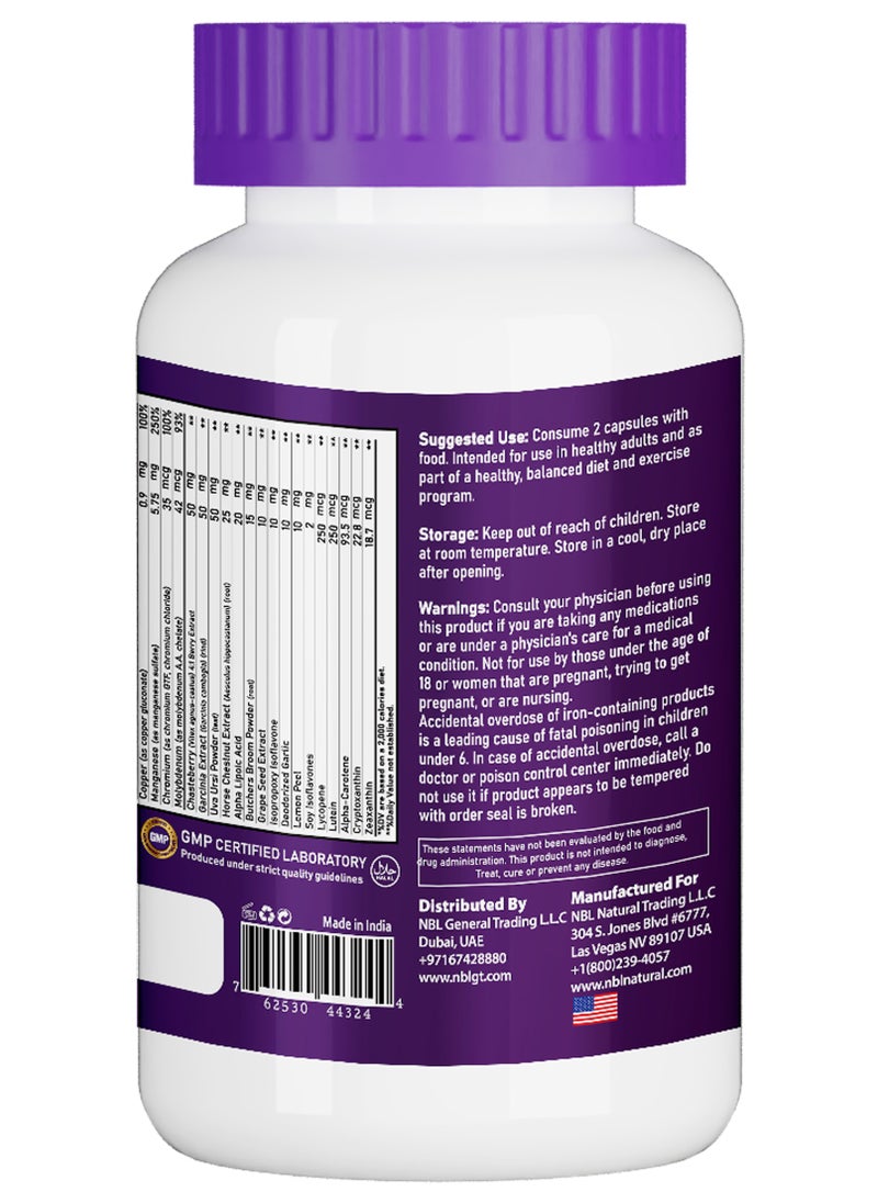 NBL Natural - Women's Multivitamin and Multimineral for Active Women 120 Capsules 120 Capsules - Image 1