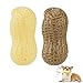 ZNOKA Squeaky Dog Toys Interactive 2 PCS Peanut Shape Dog Toys TeethCleaning Squeak Dog Chew Toy Durable for Medium Dogs Large Small Breeds Puppy Teething Chew Dog Toy - Image 3