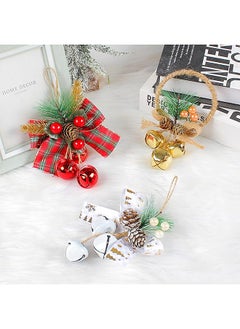 erorex Ss017 2 2 Pack Tree Decorations Gold Bell Bowknot Hangings Small Decorations Aromatherapy From The Top Branches Of The Tree Window Sill Handles 15Cm 5.9 Inch  - Image 4