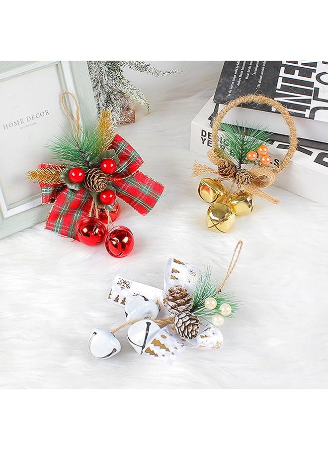 erorex Ss017 2 2 Pack Tree Decorations Gold Bell Bowknot Hangings Small Decorations Aromatherapy From The Top Branches Of The Tree Window Sill Handles 15Cm 5.9 Inch  - Image 4