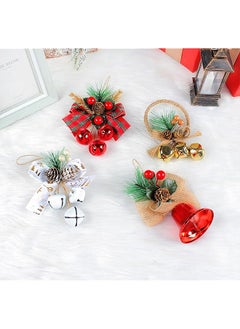 erorex Ss017 2 2 Pack Tree Decorations Gold Bell Bowknot Hangings Small Decorations Aromatherapy From The Top Branches Of The Tree Window Sill Handles 15Cm 5.9 Inch  - Image 3