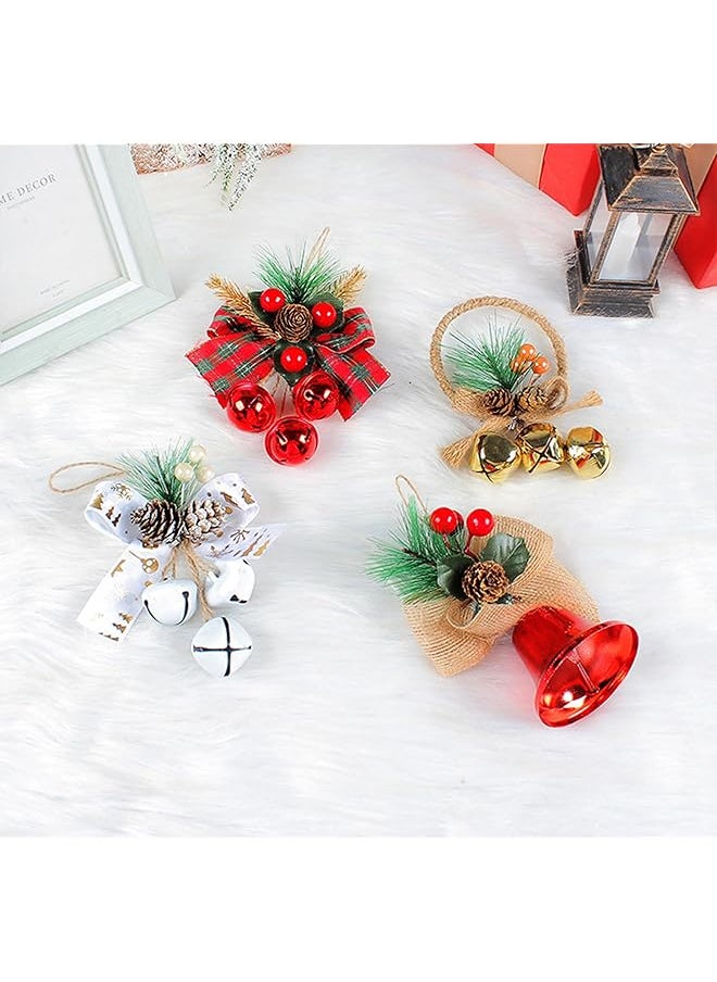 erorex Ss017 2 2 Pack Tree Decorations Gold Bell Bowknot Hangings Small Decorations Aromatherapy From The Top Branches Of The Tree Window Sill Handles 15Cm 5.9 Inch  - Image 3