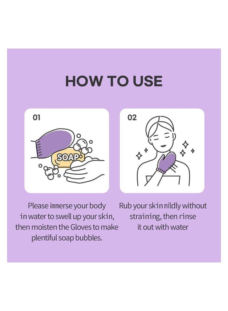 BLOOMING TIME Korean Face Scrub Body Exfoliating Gloves Mitt Bath Wash Shower Cloth Loofah Italy Towel  Random Color - Image 3