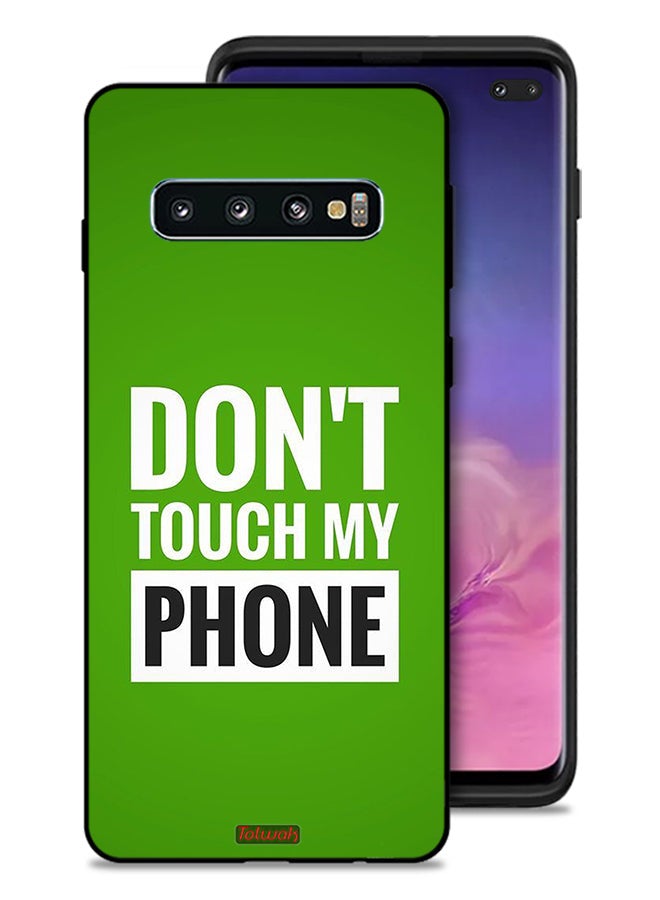 Tolwak Samsung Galaxy S10 Plus Protective Case Cover Do Not Touch My Phone - Image 1