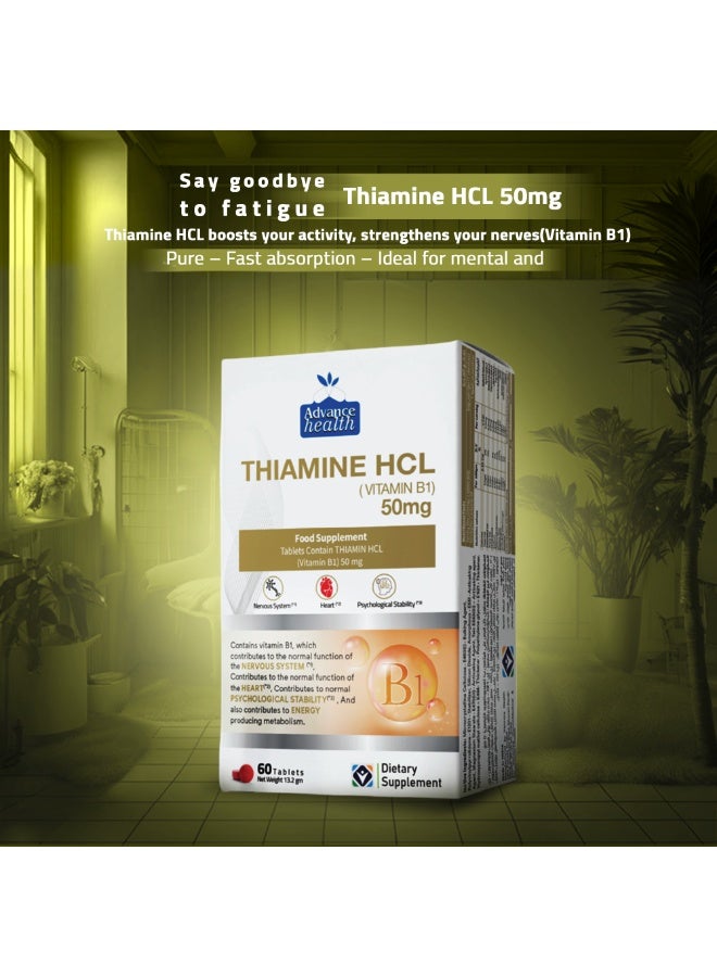 advance THIAMINE HCL 50mg ( Vitamin B1) - 60 Tablets from Advance Health - Image 4