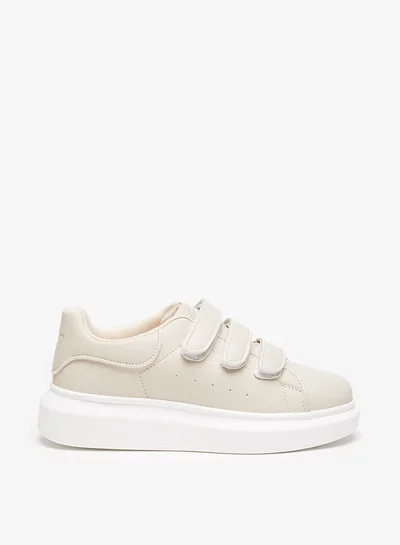 MISSY Logo Detail Sneakers with Hook and Loop Closure