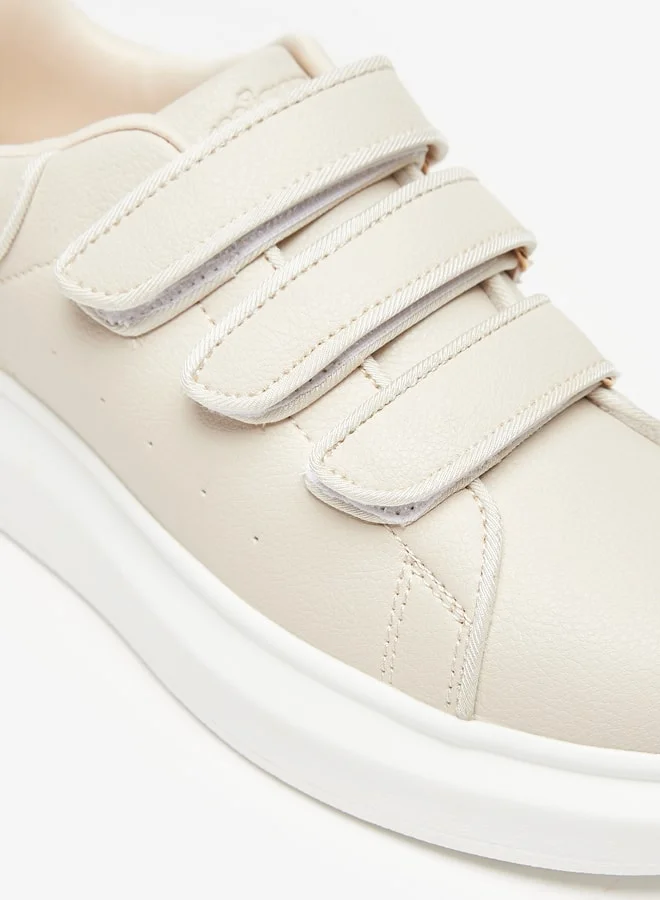 MISSY Logo Detail Sneakers with Hook and Loop Closure