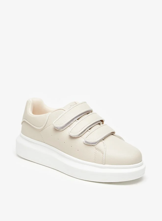 MISSY Logo Detail Sneakers with Hook and Loop Closure