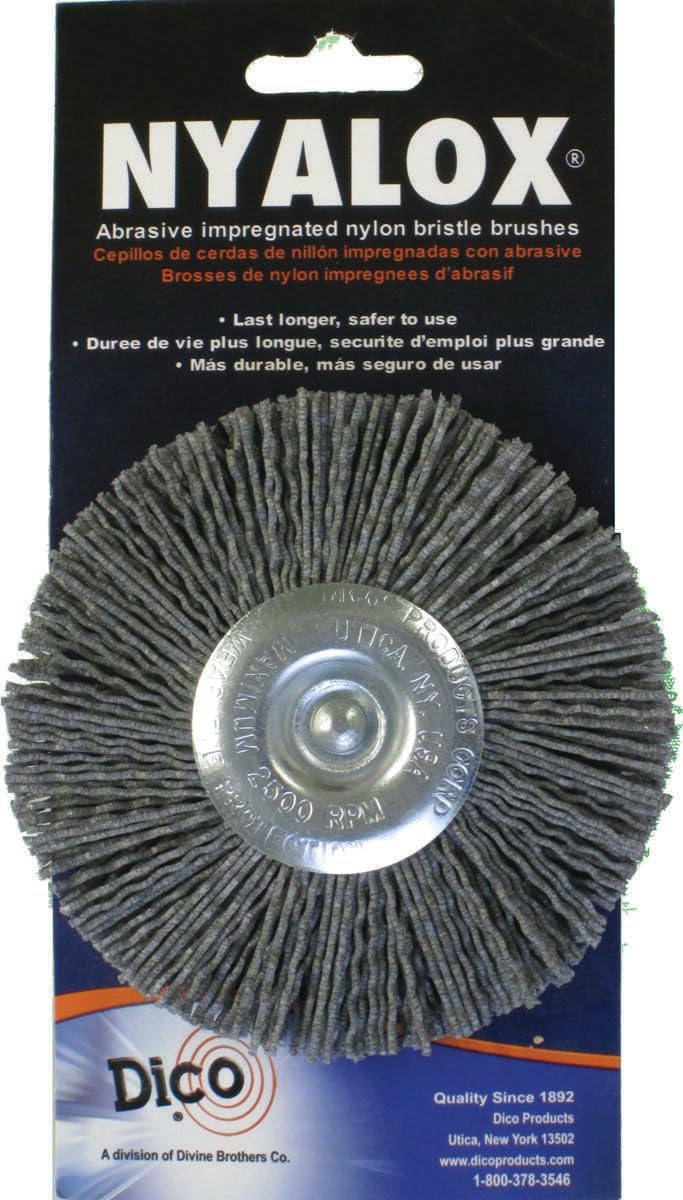 Dico 541-772-4 Nyalox Wheel Brush 4-Inch Grey 80 Grit - Image 4