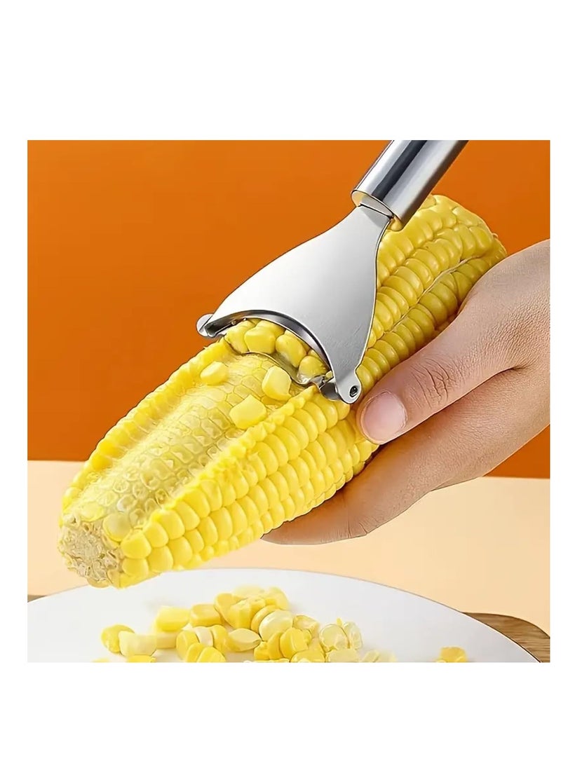 RACO - Corn Peeler, Corn Stripper Corn Cob Stripper Tool, Premium Stainless Steel Corn Thresher with Ergonomic Handle, Kitchen Gadget - Image 1