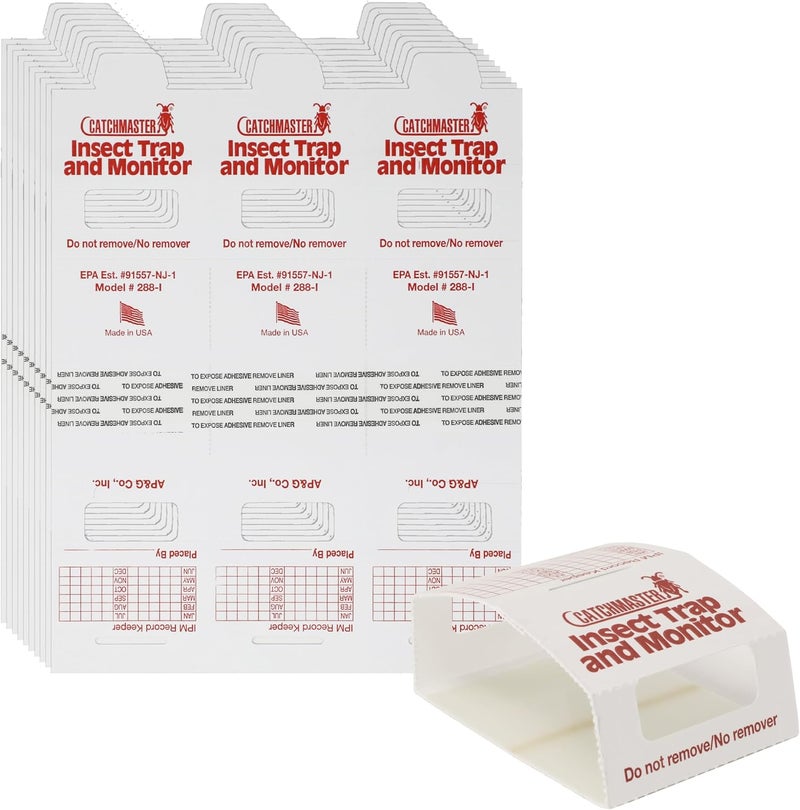 Catchmaster Spider & Insect Glue Traps 30-Pk (10 Sheets), Adhesive Cockroach Killer Glue Boards, Spider Traps, Cricket Sticky Trap, Indoor Roach Trap for Home, Garage & Shed, Pest Control for Home - Image 1