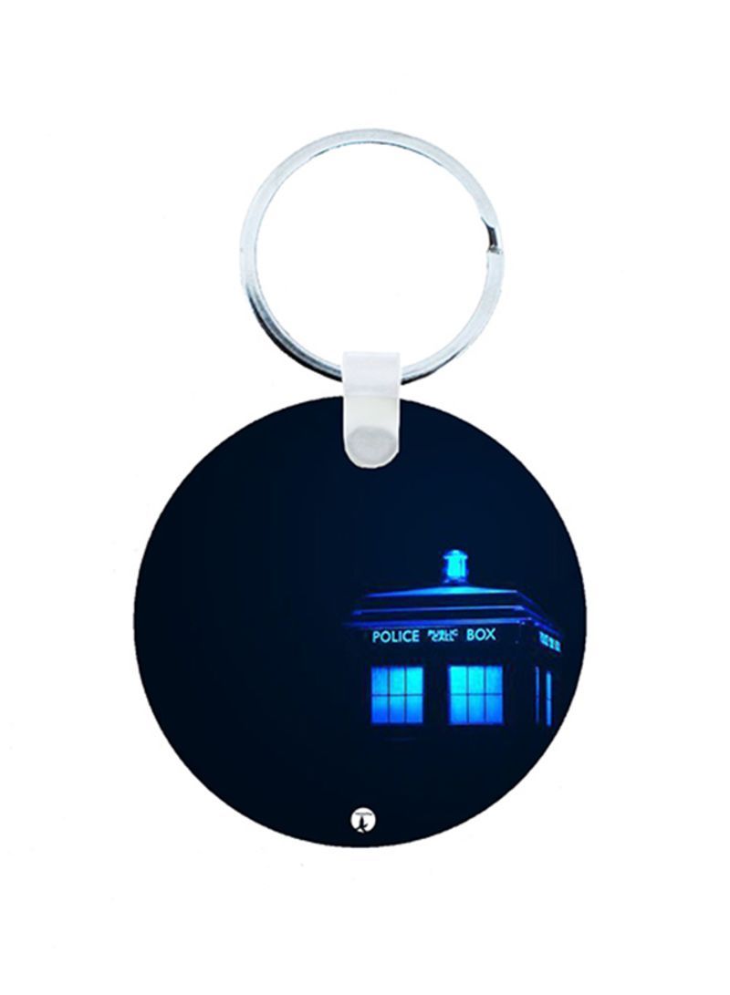 Tv Show Doctor Who Wooden Keychain