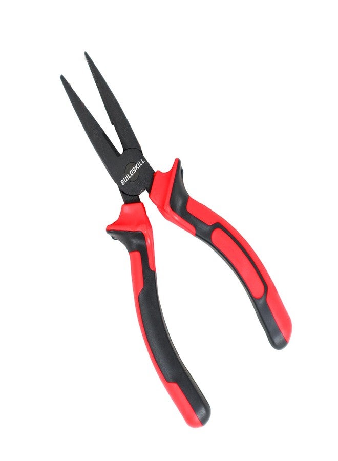BUILDSKILL Long Nose Plier 6", Versatile Hand Tools, Used as Electrical Tools, Portable Cutting Plier, Anti Rust Black Phosphate Finish, Efficient Hardware Tools, Durable Tools for Home (Pack of 1) - Image 1